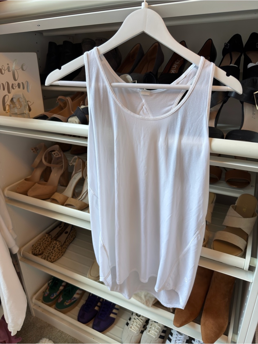Lululemon Women’s White Essential Tank Top - Classic Lightweight Layer